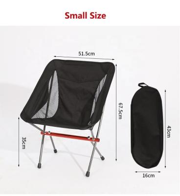 China Modern Portable Outdoor Furniture Super Lightweight Aluminum Folding Chair Camping Beach GRILL Drive Leisure Fishing Chair for sale