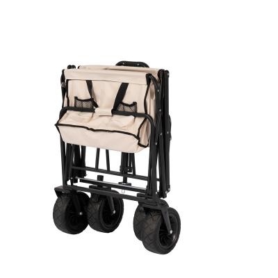 China Oxford 2022 New Customized OEM China Factory Collapsible Outdoor Garden Picnic Trolley 8'' Universal Wheel Camping Cart for sale