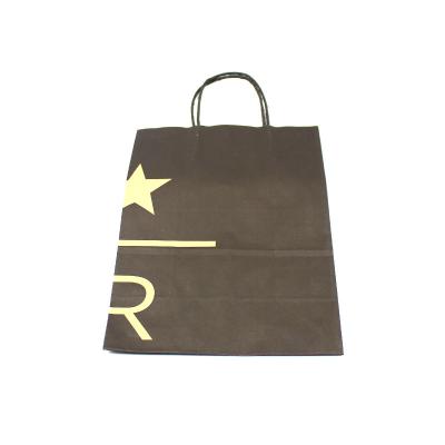 China Recycled Materials Wholesale Paper Bags Kraft Square Gift Bottom Paper Bags With Handles Black Paper Bag for sale