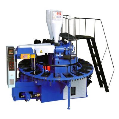 China Horizontal PVC airblowing PCU shoes slipper sandal injection moulding machine for sale