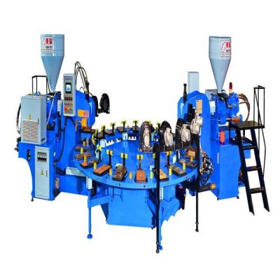 China Horizontal PVC airblowing PCU shoes slipper sandal injection moulding machine for sale