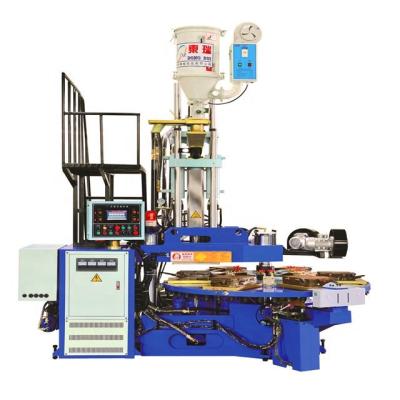 China VERTICAL PVC Air Blowing Machine for Making Slippers Sandals Shoes in PVC Pcu Material for sale