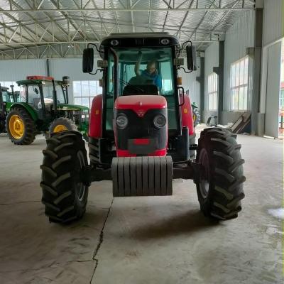 China Ariculture used/second hand farm wheel tractors massey ferguson mf1004 100hp 4x4wd with small mini compact agricultural equipment machinery for sale