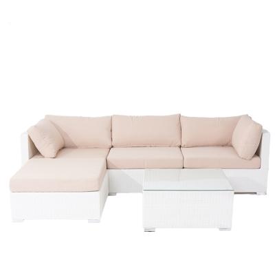 China Modern Luxury Corner Sofa Modern Design Rattan Garden Lounge Sofa Set for sale