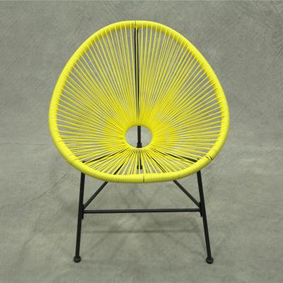 China All weather; New UV Protection Design Leisure 3 Pieces Acapulco Chair Rattan And Acapulco Wicker Chair With Glass Table Garden Set for sale