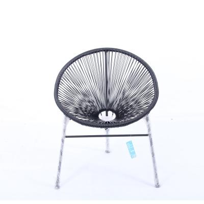 China Simple Design Modern Cheap Steel Colored Rope Plastic Price Chair For Indoor Or Outdoor for sale