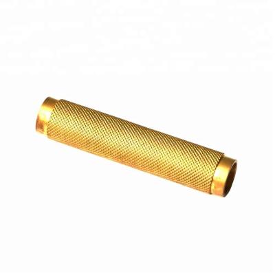 China Aluminum threaded brass bushing, knurled brass bushing, long brass bushing for sale