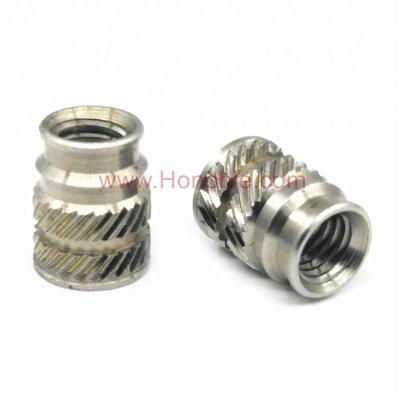 China Brass IUC 2-56/4-40/6-32 Heat Staking Threaded Inserts for sale