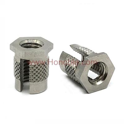 China Heavy Industry Stainless Steel Hex Head Steel Expansion Nut Insert Hex Non Slotted Nut Standard Customized for sale