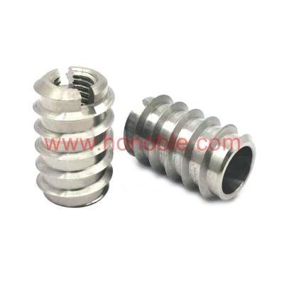 China M6 M8 M10 M12 Heavy Industry Self Tapping Insert Wood Nut, Wood Threaded Inserts for sale