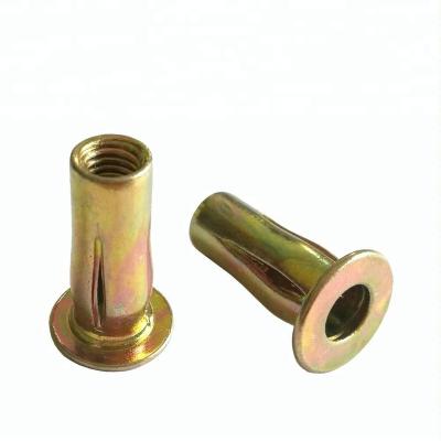 China Zinc Brass Plating / Stainless Steel Expansion Rivet Nut for sale