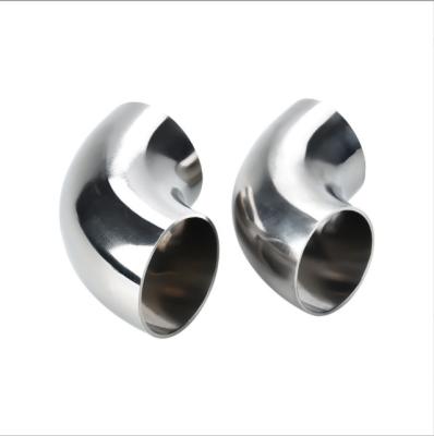 China Food Grade 304/-316 Elbow For Stainless Steel Railing Fitting 20mm Stainless Steel Tube 90 Degree Elbow Connector for sale