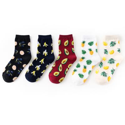 China Wholesale Anti-Fault Tropical Fruit Tube Socks Cotton Socks Fashionable Personality Socks For Unisex for sale