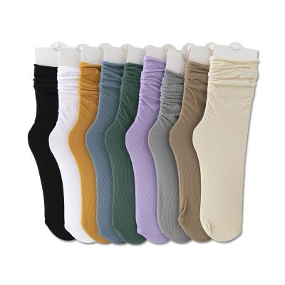 China Best Selling Thin Edging QUICK DRY Cotton Fuzzy Socks Pure Color Women Wild Socks OEM for sale