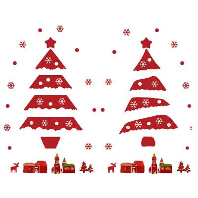 China Festival Stuff DIY Wall Christmas Tree Hotel Mall Felt Christmas Tree Christmas Decorations for sale