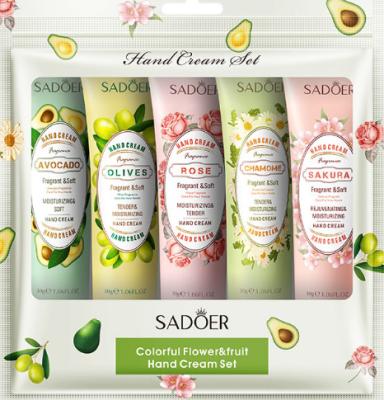 China Fruit and Flower Hand Cream Set Hydrate Moisturize Replenish and Tender Skin for Hand Care 01 for sale