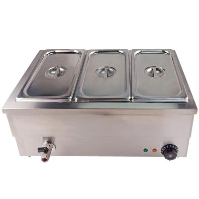 China 3 Pan Eco-Friendly Factory Counter Sale Eco-Friendly Electric Bath Marie for sale