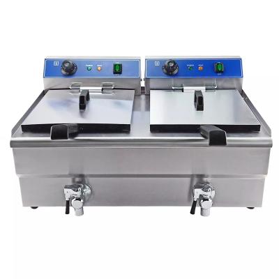 China Fast Temperature Best Commercial Top Two Quality Table Top Rising Tanks Use Deep Fryer Induction for sale