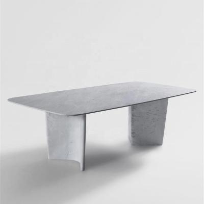 China Carrara Rectangle Tables Living Room Natural Marble White Marble Tables for sale