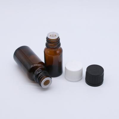 China European cosmetic custom logo printing10ml 1oz 30ml 50ml essential oil amber bottle with dropper insert for sale