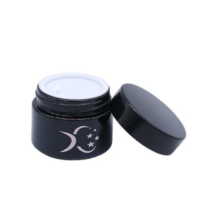 China Vintage 50g Round Empty Personal Care Cosmetic Containers Jar Face Lotion Glass Jars With Screw Cap for sale