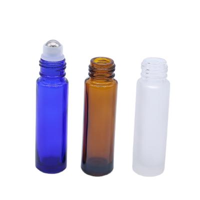 China Cosmetic Perfume Roller Bottles 10ml Roll On Glass Bottle Steel Roller Ball For Essential Oil for sale