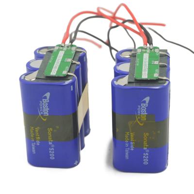 China Electric Bike 3s1p 11.1v 5200Mah Li-ion Boston Battery Pack for sale