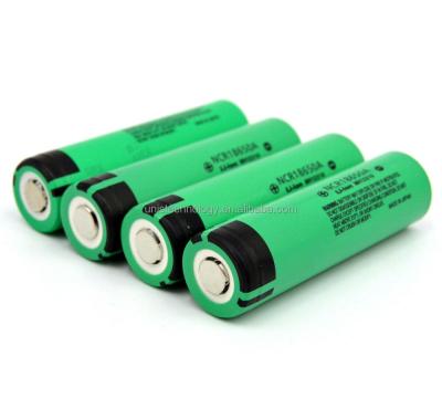 China High Capacity Rechargeable Flashlight Lithium Ion NCR18650A Cell: 3.6V 3100mAh Japan original for sale