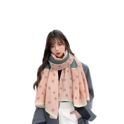 China Wholesale Korean new fashion knitted warm scarf thickened scarf shorts solid color scarf ladies autumn and winter joker scarf for sale