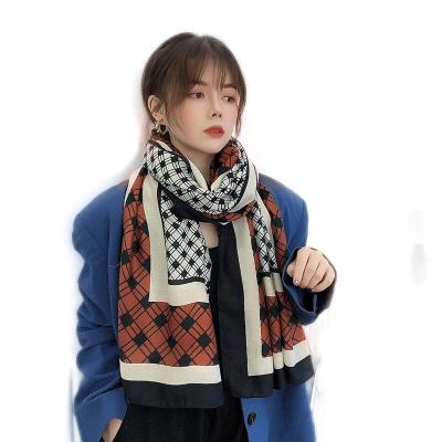 China Wholesale Korean new fashion knitted warm scarf thickened scarf shorts solid color scarf ladies autumn and winter joker scarf for sale