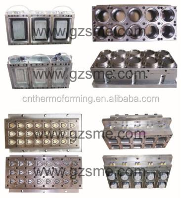 China Aluminum Custom Mold Cup Tray Thermoforming Mold Small Empty Blister Molds Forming Mold for sale