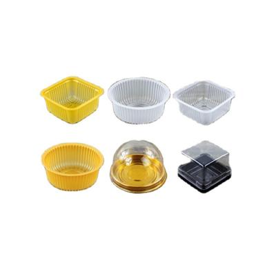 China Disposable Plastic Packing Tray For Dessert Mooncake Chocolate Cookies Cookie Cake Box Caton Container Blister Pack for sale