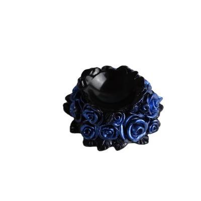 China China wholesale natural high quality blue rose sphere standl for home decoration for sale