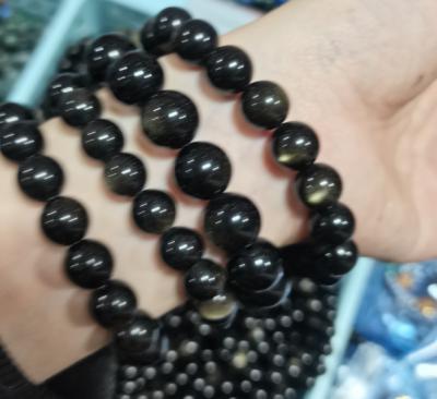 China Wholesale High Quality Romantic Obsidian Gold Bracelet For Home Decoration for sale