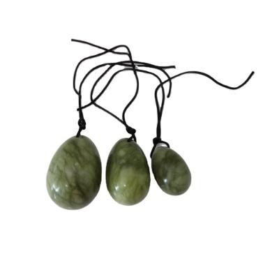 China China Wholesale Natural High Quality Polished Green Jasper Eggs Set For Home Decoration for sale