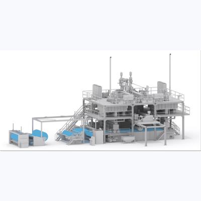 China New Type SMS Non Woven Fabric Disposable Nonwoven Fabric Making Machine and Meltblown Nonwoven Fabric Machine for sale