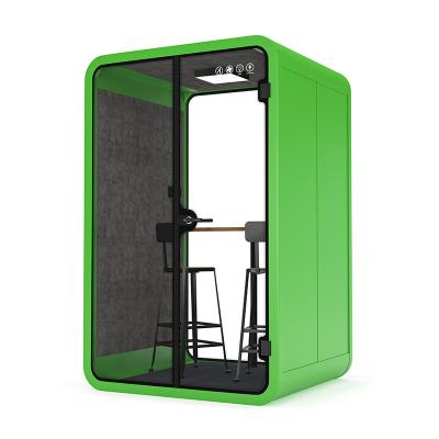 China Adjustable Private Office Pod Module Cell Phone Pod Soundproof Mobile Phone Booth Two Person Chat Booth (The Other) With Ventilation System for sale