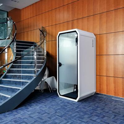 China (Other) 1 Person Adjustable Acoustic Booth Home Use Private Mobile Phone Booth Private Study Pod For Family Phone Meeting Booth for sale