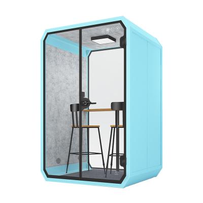 China (Other)Adjustable Indoor Soundproof Booth With Ventilation System Mobile Office Phone Booth Silence Booth for sale