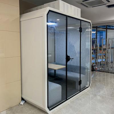 China Coworking Adjustable Space Silence Booth Office Easy Installation (Other) Meeting Pod For 6 Person Acoustic Isolation Booth for sale