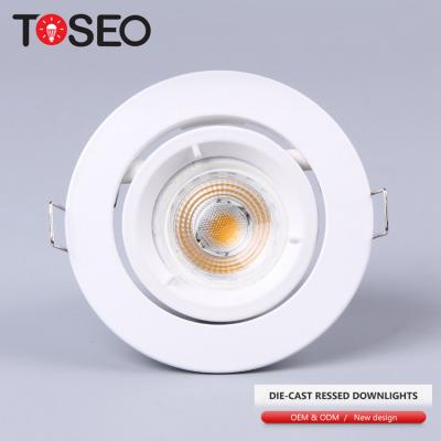 China Included European CE ROHS Certification GU10 Die Cast Aluminum Led Spotlight COB Recessed Downlight Ceiling Light for sale