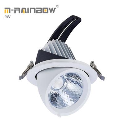 China Modern LED LIGHT 5 Years Warranty Rotating 9w 15w Adjustable Hair Moving Shop Gimbal Led Downlights for sale