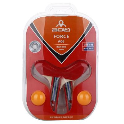 China Poplar Wood Ping Pong Racket Ping Pong Ball Set Eco - Friendly Durable for sale