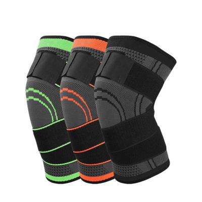 China Adjustable And Elasticity Breathable Knee Support Knee Sleeve Professional Sports Knee Brace for sale