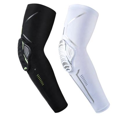 China Adjustable Breathable Polyester Elbow Pads Arm Sleeve Support Elbow Sleeve Compression For Basketball for sale