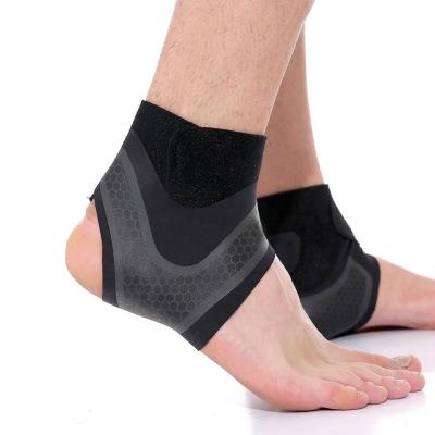 China Adjustable Elasticity Thin Brace Ankle Guard Breathable Elastic For Sprain Ankle Brace And Support Breathable for sale