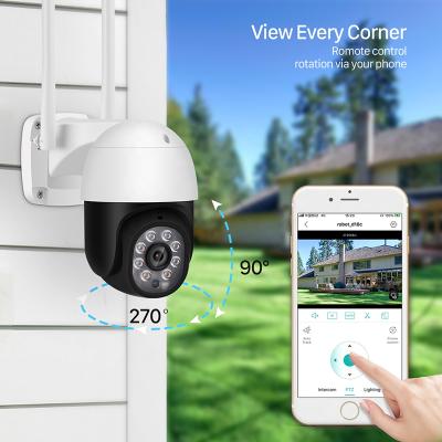 China Human Motion Tracking 5MP PTZ XM Icsee IP Camera Outdoor Zoom CCTV Security Camera 4X SD Card H.265 Two Way Audio Wall Mount for sale