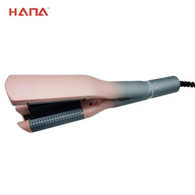 China Hot New Ceramic Coating Design Customized Colors Temperature Adjustable USB Hair Curler Filling Rotating Crimping Curling Iron for sale