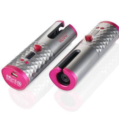 China Ceramic Coating HANA USB OEM Acceptable Cordless Magic Hair Rollers Rollers, Automatic Rotating Hair Curler for sale