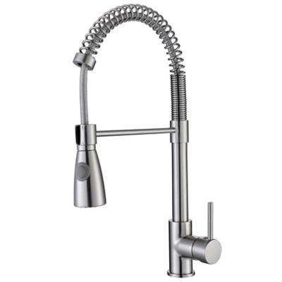 China Flexible Kitchen Faucet Kitchen Lowered Kitchen Faucet Stainless Steel Sink Faucet Nickel Finish Kitchen Faucet for sale